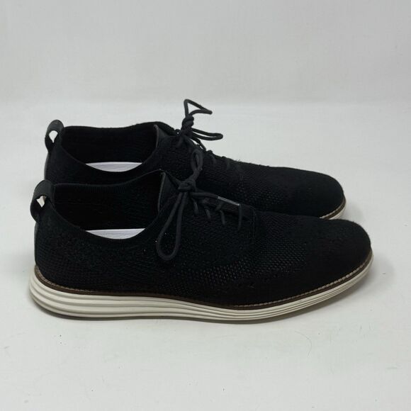 Cole Haan Zerogrand Stitchlite Wingtip Oxford Mens 10.5 Black Knit Lace Up Shoes main image 13